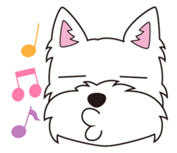 westie Hachibe sticker #5320324