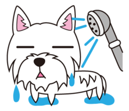 westie Hachibe sticker #5320328