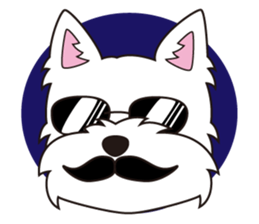 westie Hachibe sticker #5320329