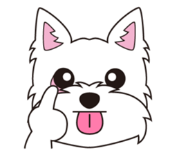 westie Hachibe sticker #5320330