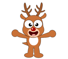 Always cheerful reindeer sticker #5321212