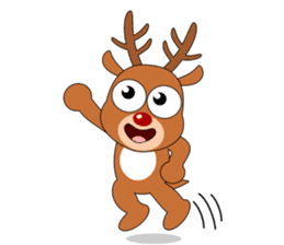 Always cheerful reindeer sticker #5321213