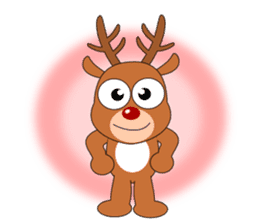 Always cheerful reindeer sticker #5321214