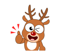 Always cheerful reindeer sticker #5321216