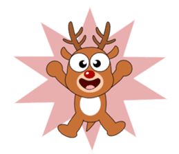 Always cheerful reindeer sticker #5321217