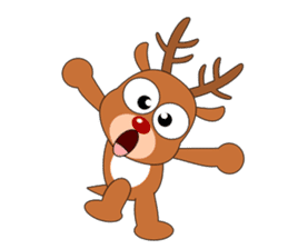 Always cheerful reindeer sticker #5321218