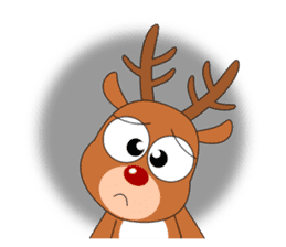 Always cheerful reindeer sticker #5321220