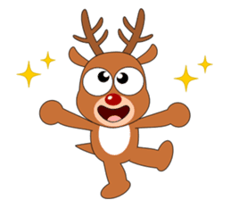 Always cheerful reindeer sticker #5321221
