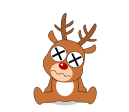 Always cheerful reindeer sticker #5321222