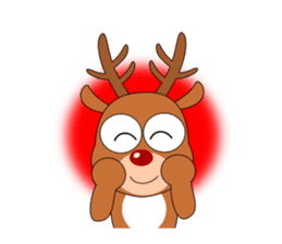 Always cheerful reindeer sticker #5321223
