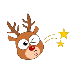 Always cheerful reindeer sticker #5321224