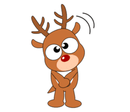 Always cheerful reindeer sticker #5321225