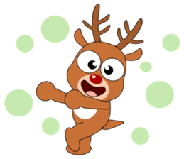 Always cheerful reindeer sticker #5321228