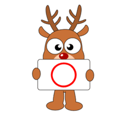 Always cheerful reindeer sticker #5321230