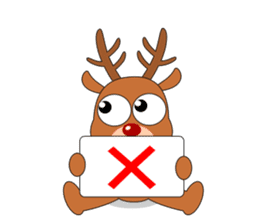 Always cheerful reindeer sticker #5321231