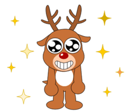 Always cheerful reindeer sticker #5321232