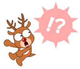 Always cheerful reindeer sticker #5321233