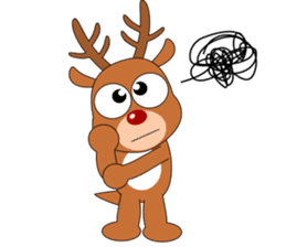 Always cheerful reindeer sticker #5321234