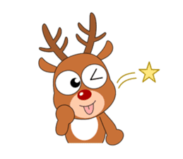 Always cheerful reindeer sticker #5321236