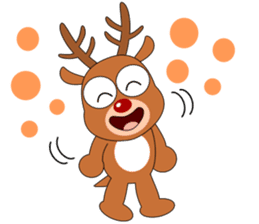 Always cheerful reindeer sticker #5321237