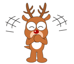 Always cheerful reindeer sticker #5321238