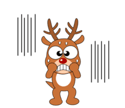 Always cheerful reindeer sticker #5321240