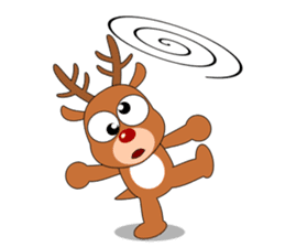 Always cheerful reindeer sticker #5321244