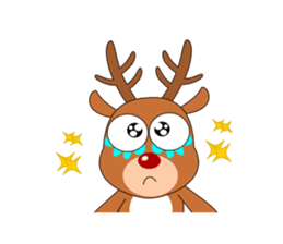Always cheerful reindeer sticker #5321245