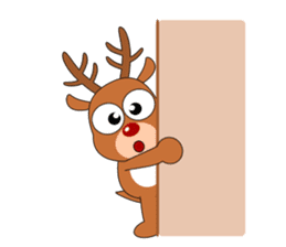 Always cheerful reindeer sticker #5321246
