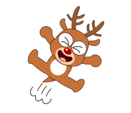 Always cheerful reindeer sticker #5321247