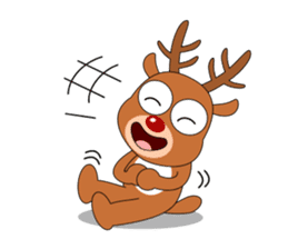 Always cheerful reindeer sticker #5321249