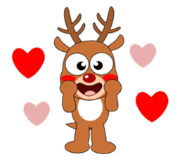 Always cheerful reindeer sticker #5321251