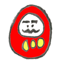 Japanese doll Dharma sticker #5321572