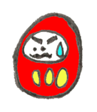 Japanese doll Dharma sticker #5321573