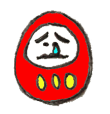 Japanese doll Dharma sticker #5321575