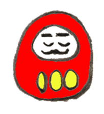Japanese doll Dharma sticker #5321576