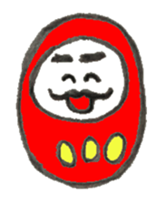 Japanese doll Dharma sticker #5321578