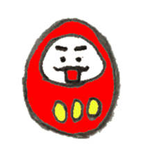 Japanese doll Dharma sticker #5321579