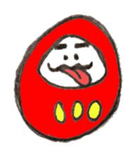 Japanese doll Dharma sticker #5321580
