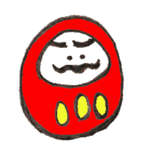 Japanese doll Dharma sticker #5321581