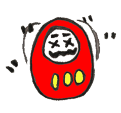 Japanese doll Dharma sticker #5321582