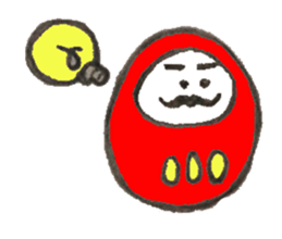 Japanese doll Dharma sticker #5321586