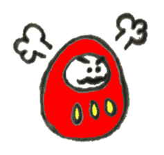 Japanese doll Dharma sticker #5321587