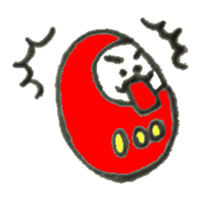 Japanese doll Dharma sticker #5321588