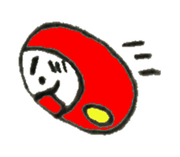 Japanese doll Dharma sticker #5321589