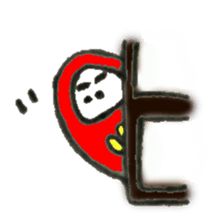Japanese doll Dharma sticker #5321593