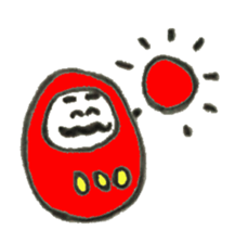 Japanese doll Dharma sticker #5321594