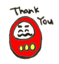 Japanese doll Dharma sticker #5321596