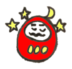 Japanese doll Dharma sticker #5321601