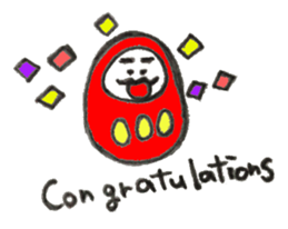 Japanese doll Dharma sticker #5321602